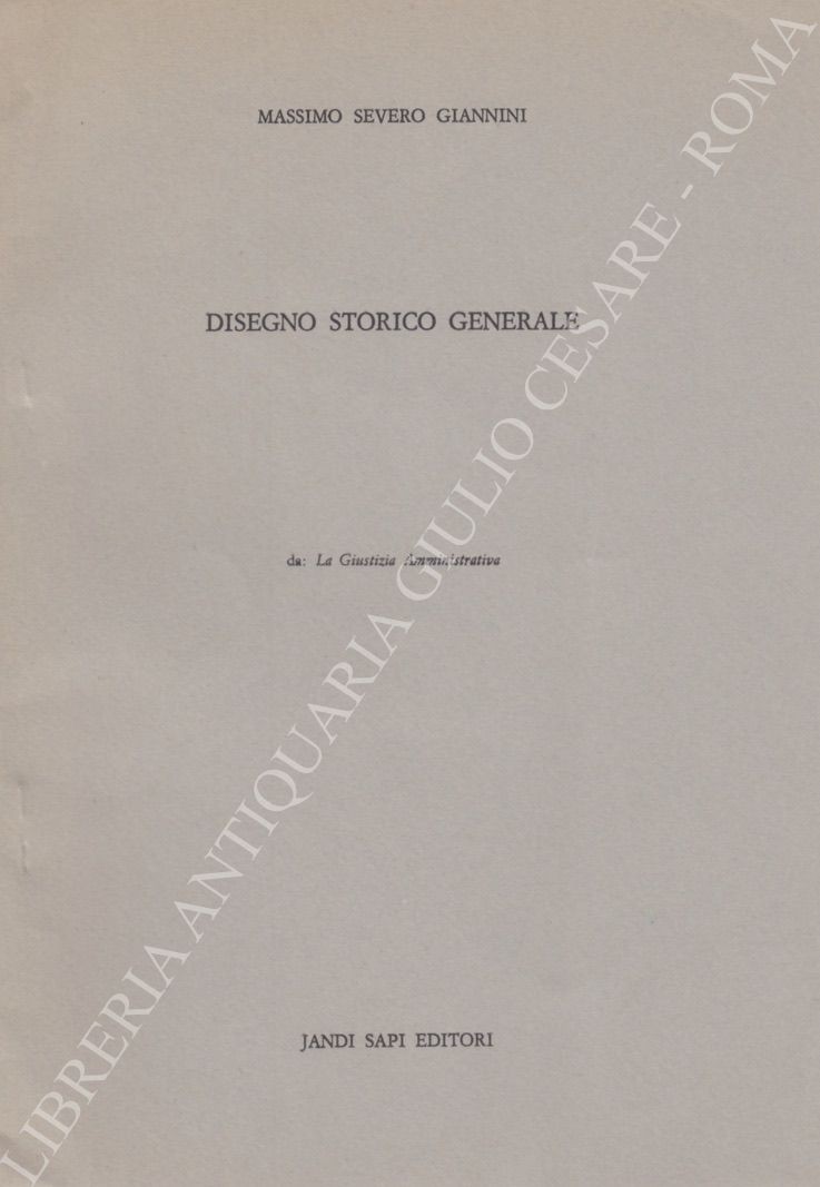 Disegno storico generale