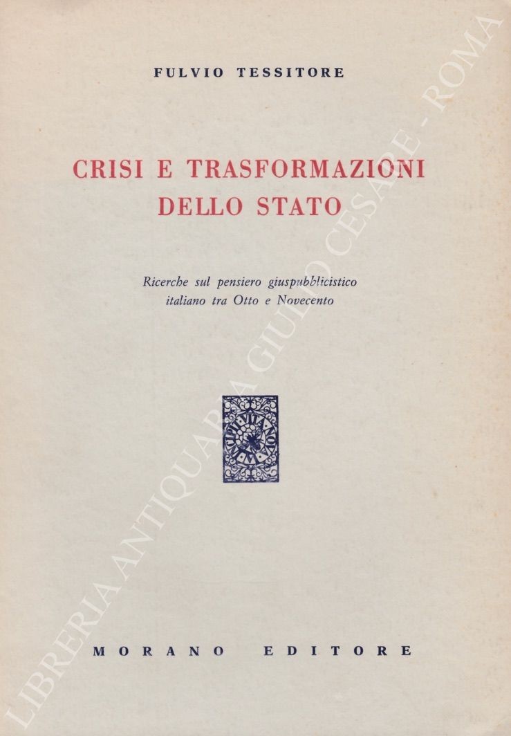 Crisi e trasformazioni dello Stato