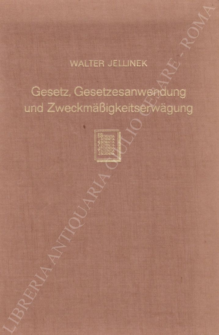 Gesetz, Gesetzesanwendung und Zweckmässigkeitserwägung