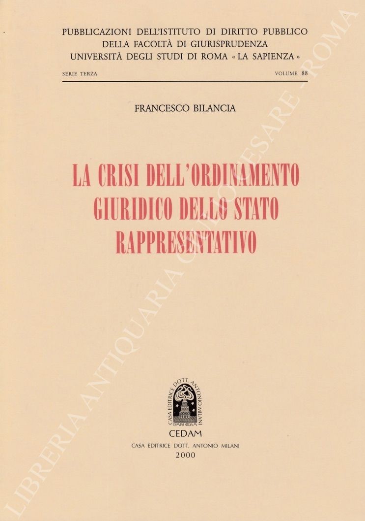 La crisi dell'ordinamento giuridico dello stato