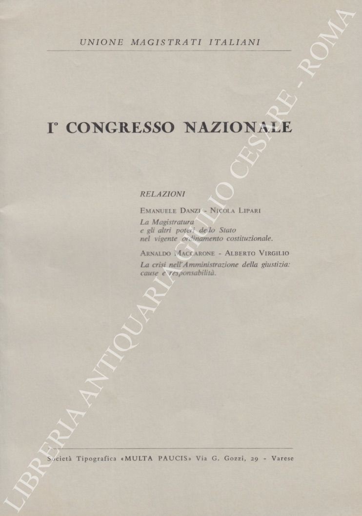 I° congresso nazionale