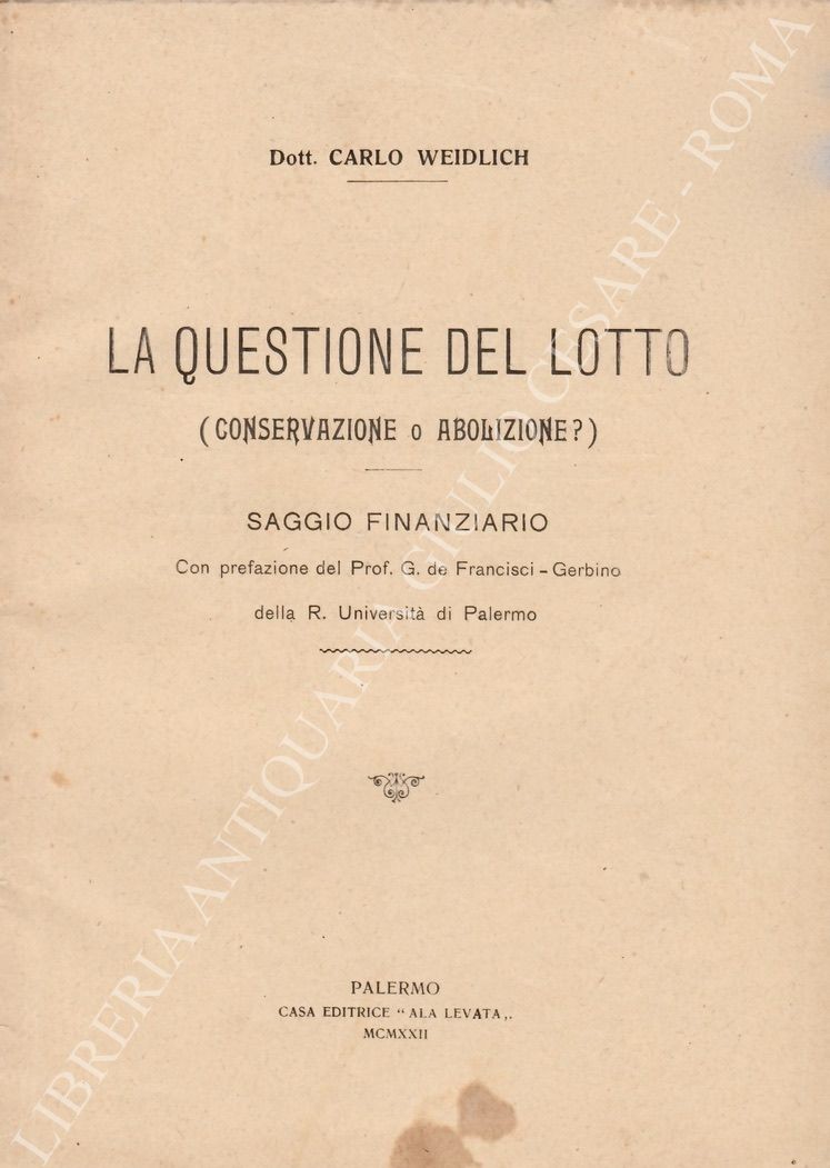 La questione del lotto