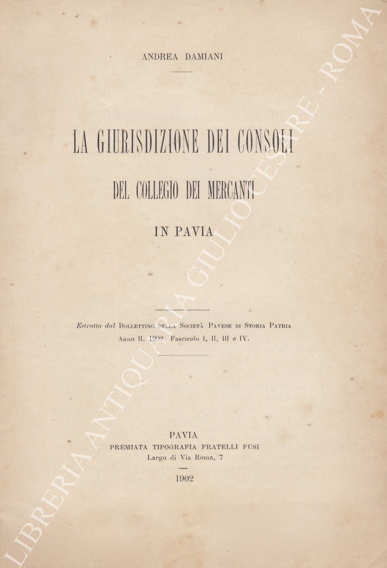 La giurisdizione dei consoli