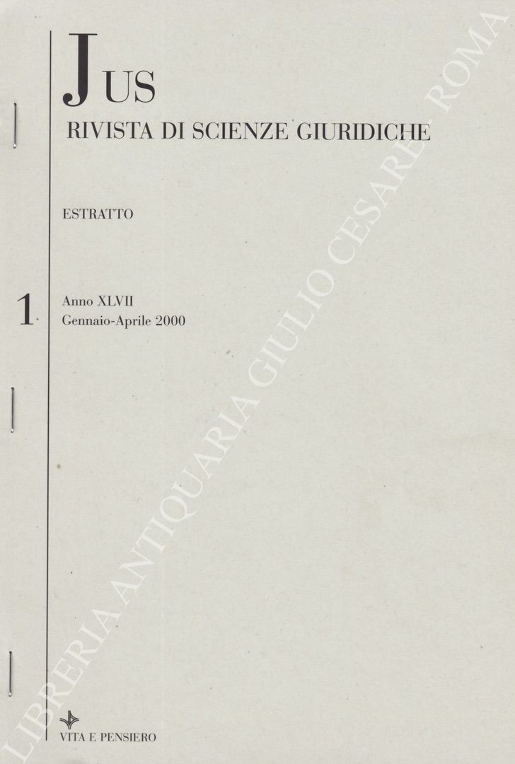 Teoria e metodo in Feliciano Benvenuti. Estratto