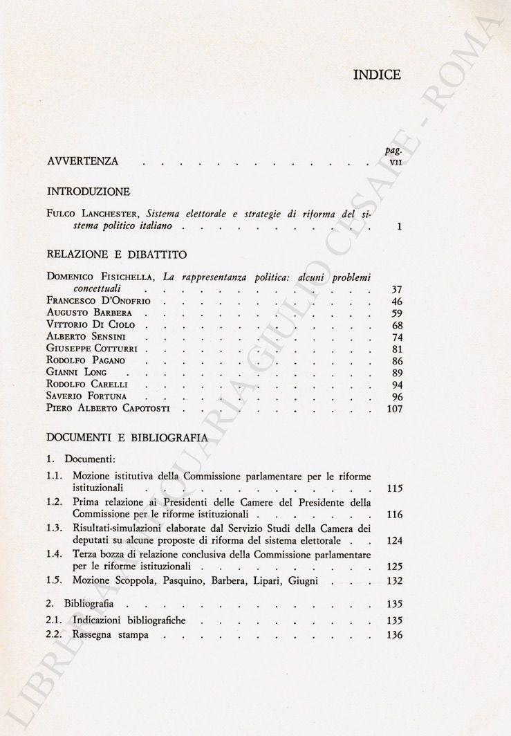 Seminario su: quale riforma della rappresentanza