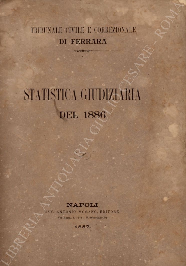 Relazione statistica dei lavori compiuti nel circondario