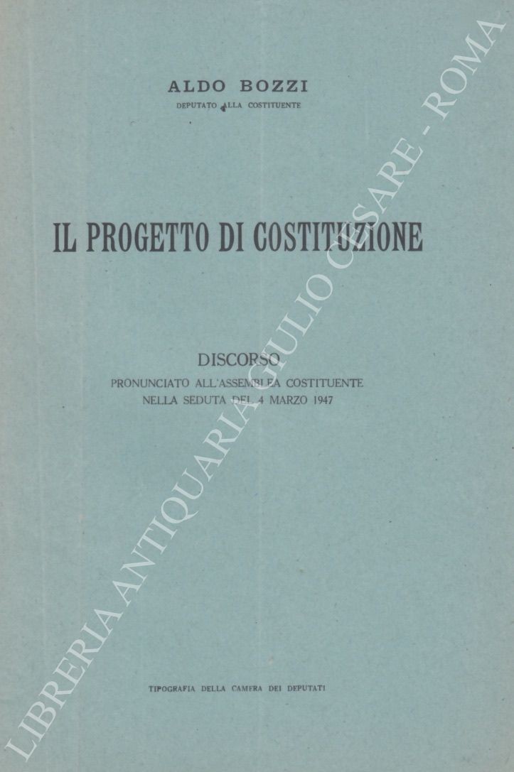 Il progetto di costituzione