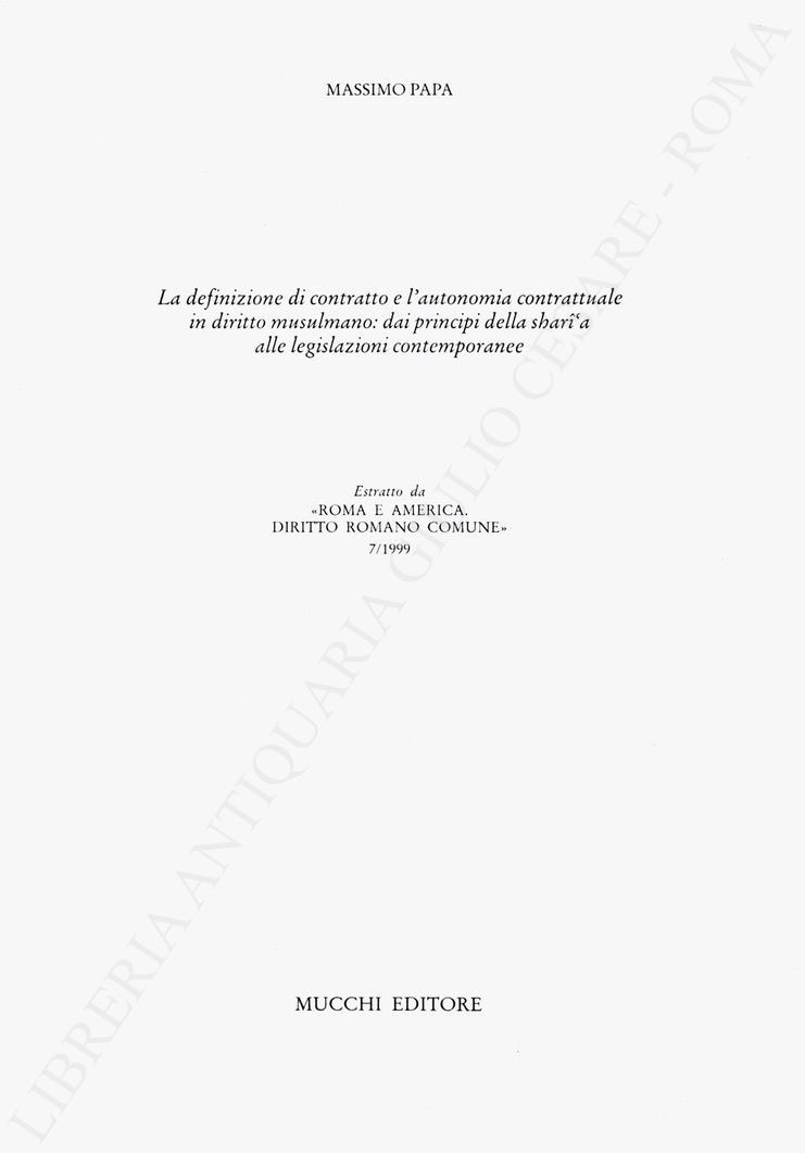 La definizione di contratto e l'autonomia contrattuale