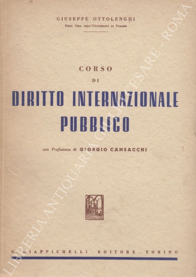 Corso di diritto internazionale pubblico
