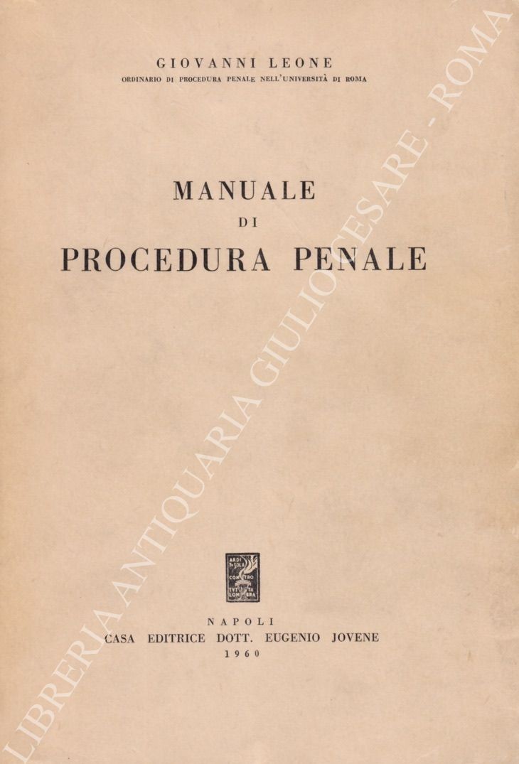 Manuale di procedura penale