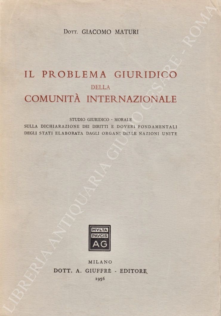 Il problema giuridico della comunità internazionale