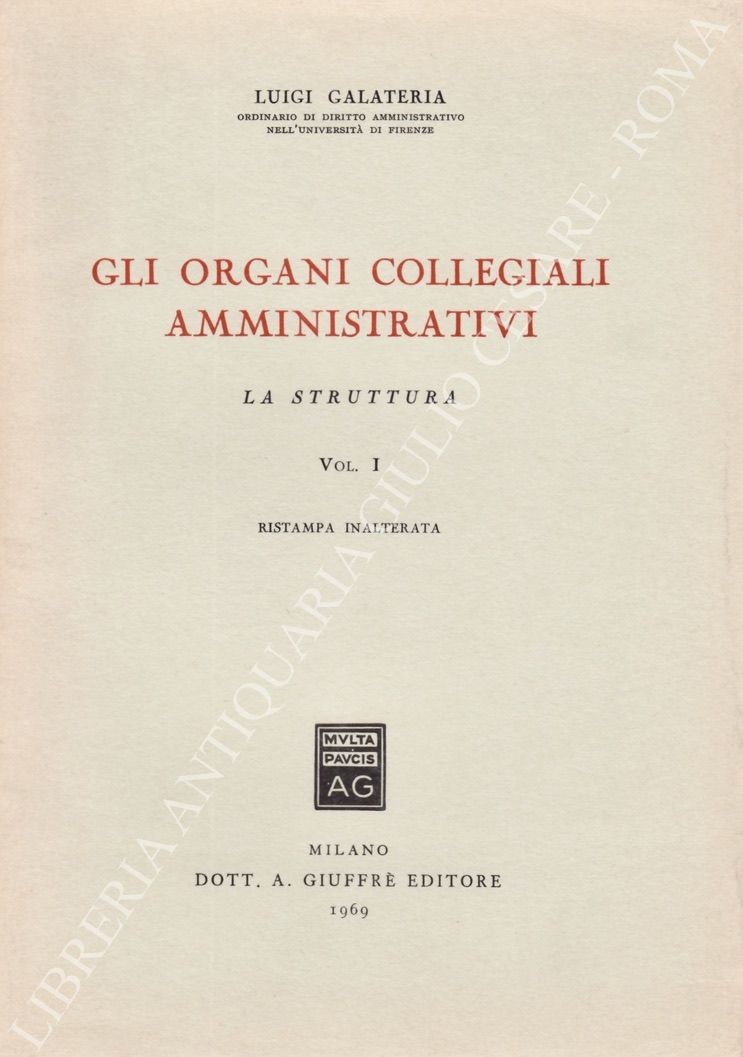 Gli organi collegiali amministrativi