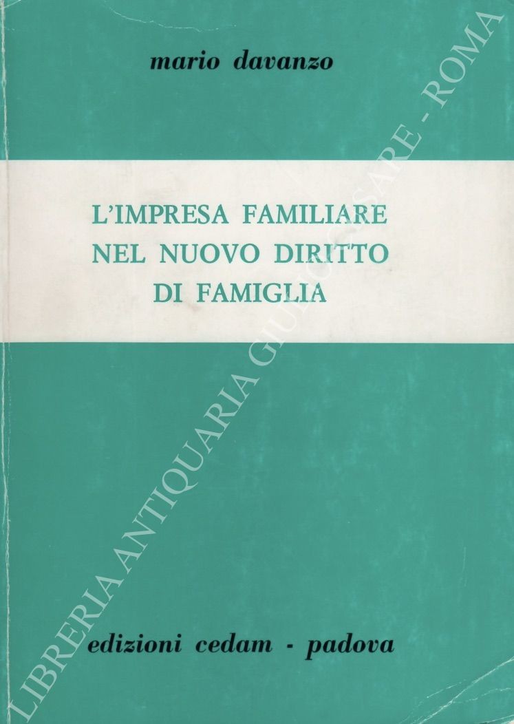 L'impresa familiare nel nuovo diritto di famiglia