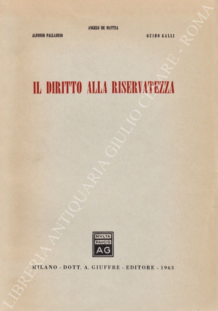 Il diritto alla riservatezza