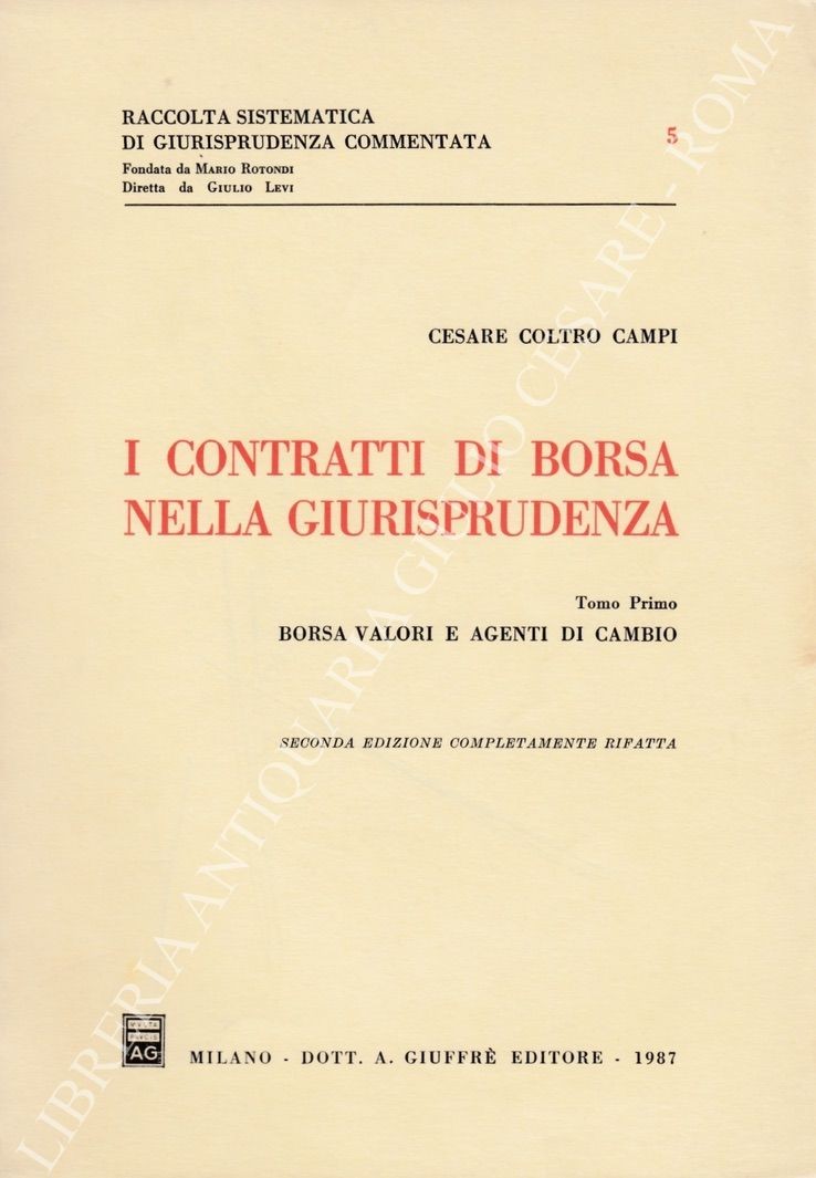 I contratti di borsa nella giurisprudenza