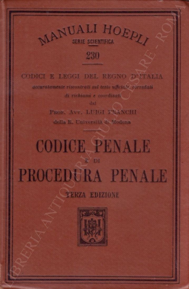 Codice penale e di procedura penale
