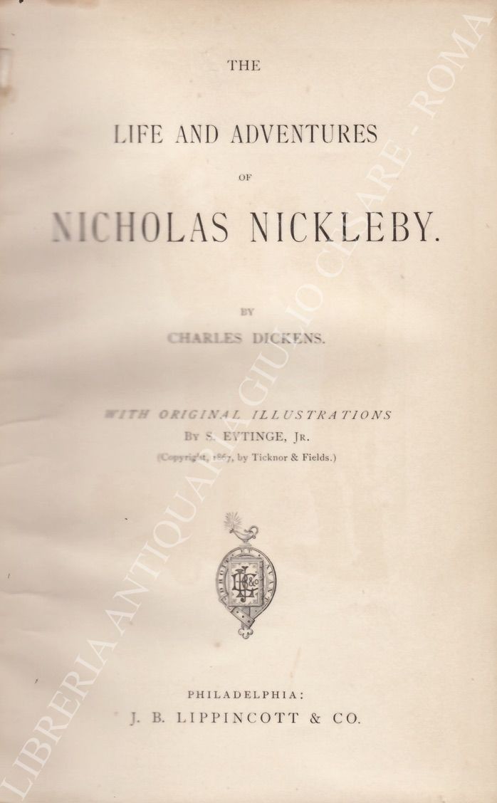 The life and adventures of Nicholas Nickleby