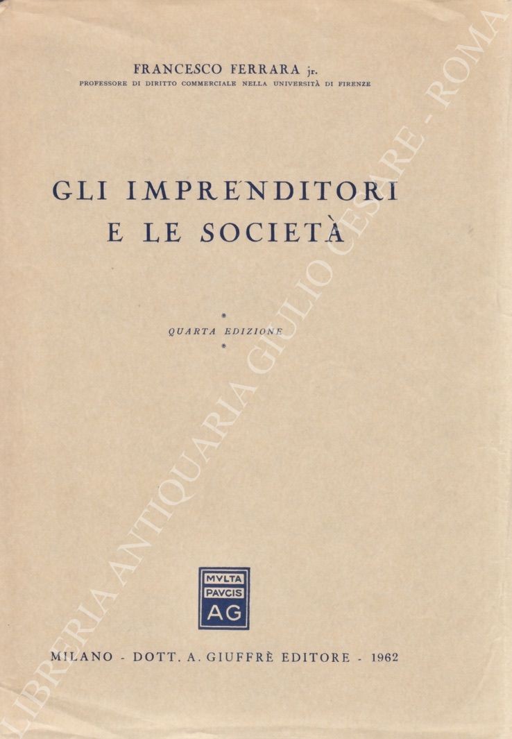 Gli imprenditori e le società