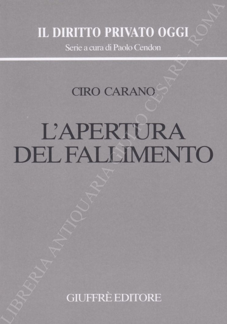 L'apertura del fallimento