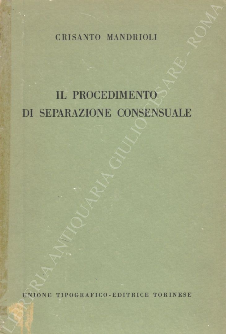 Il procedimento di separazione consensuale