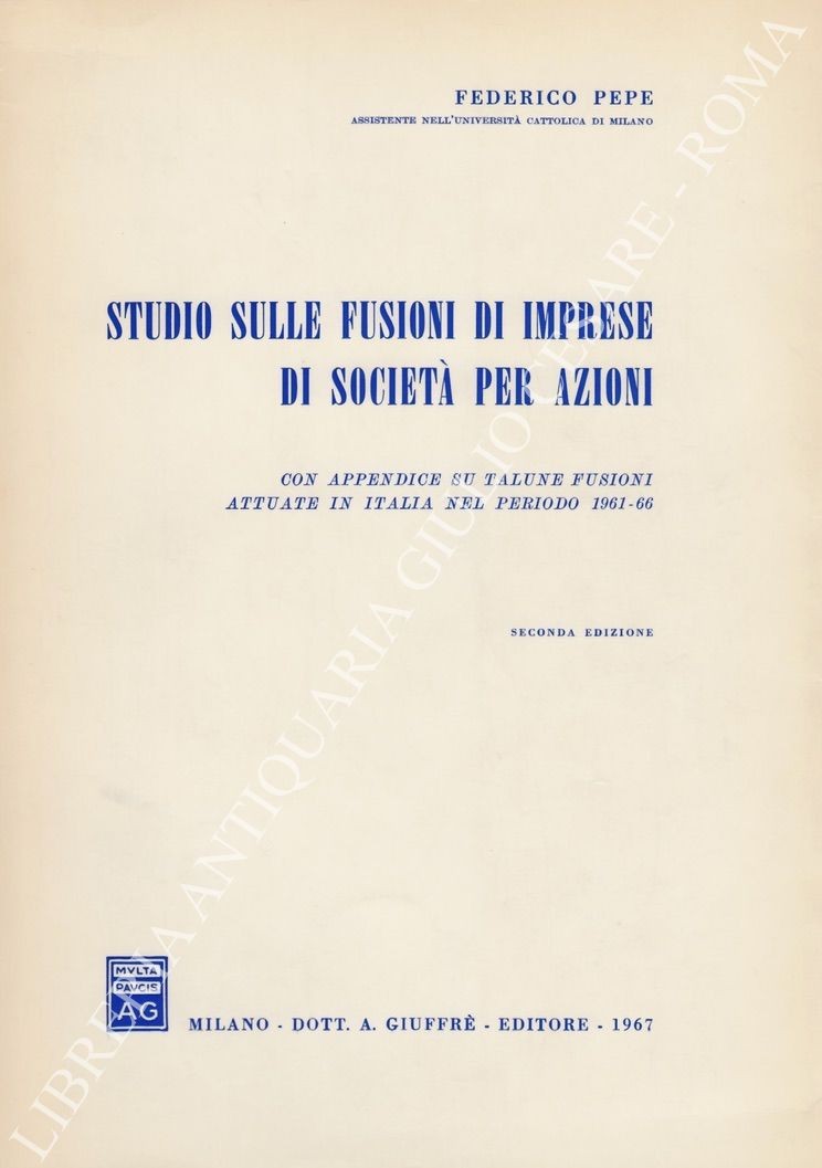 Studio sulle fusioni di imprese di società per azioni.