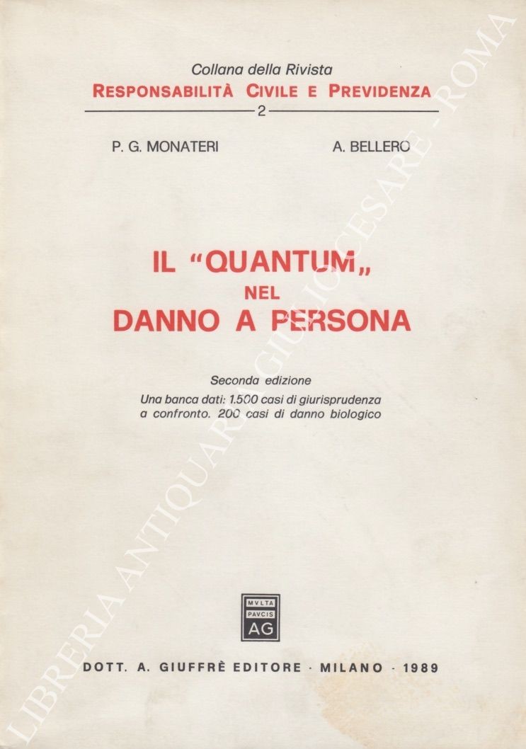 Il "quantum" nel danno a persona