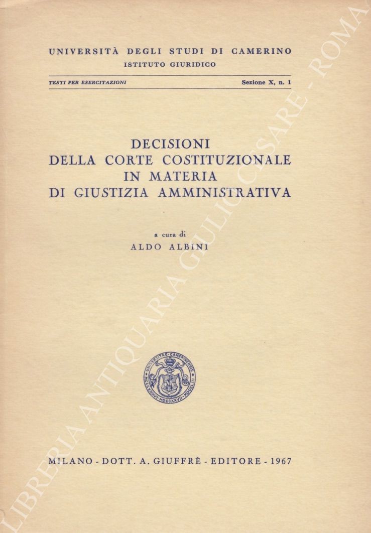 Decisioni della corte costituzionale