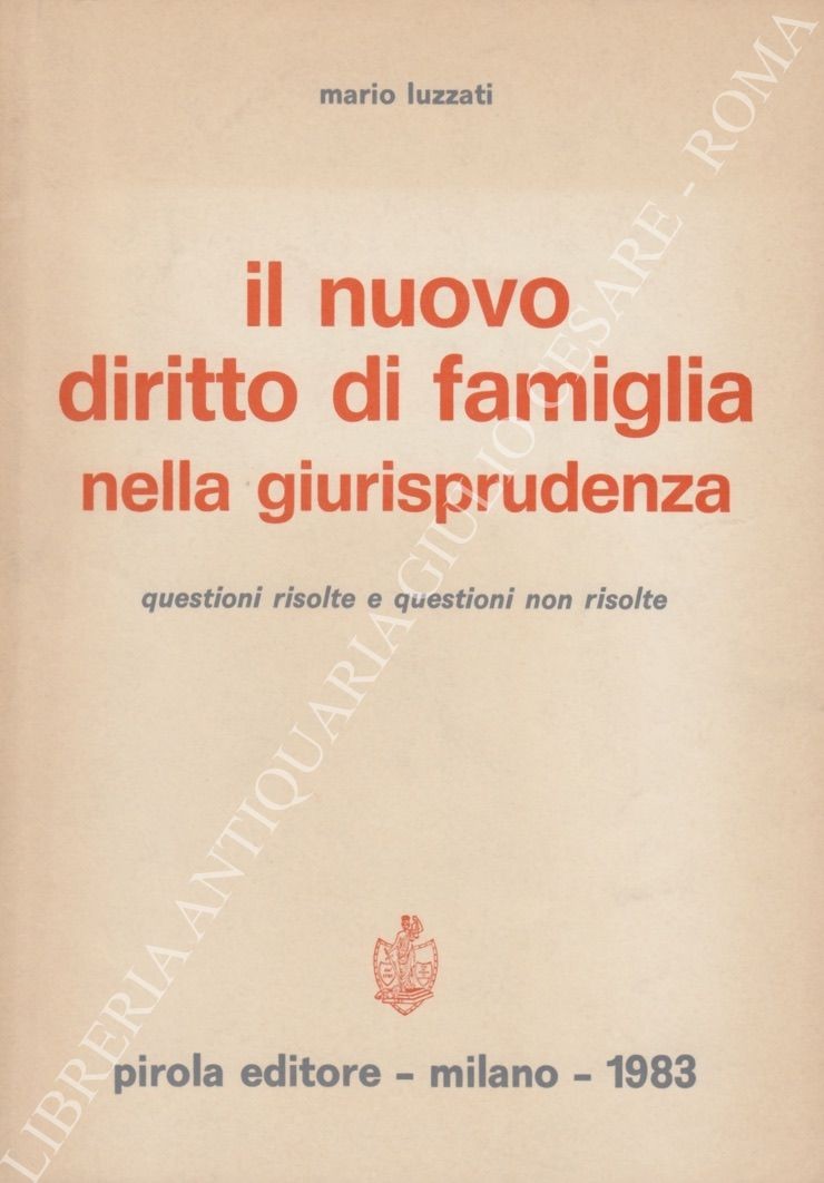 Il nuovo diritto di famiglia nella giurisprudenza