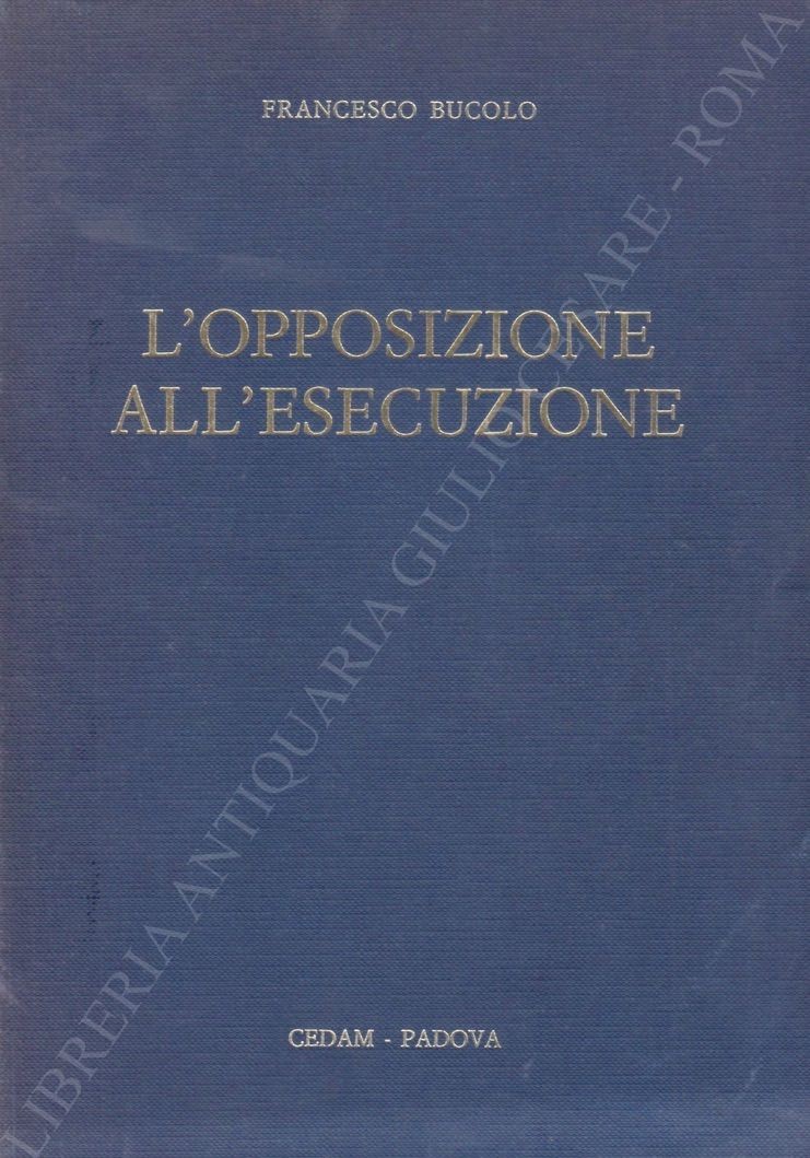 L'opposizione all'esecuzione