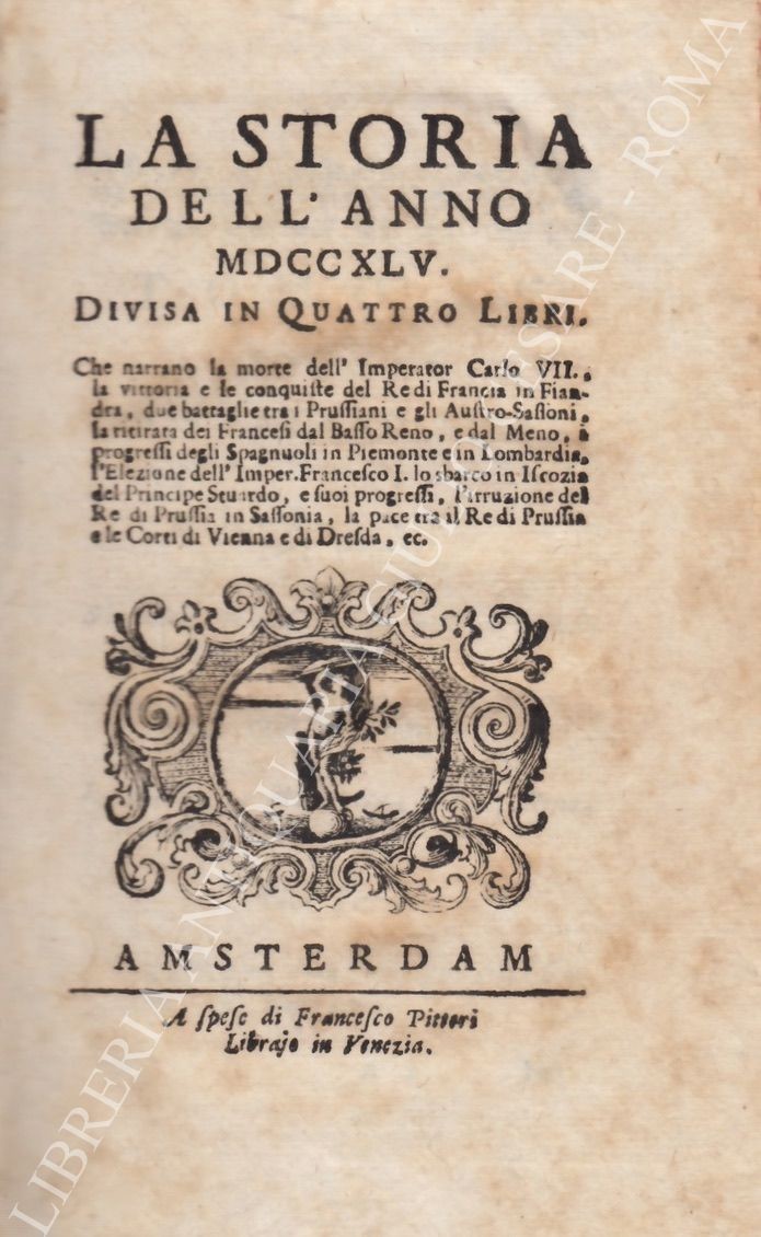 La storia dell'anno MDCCXLV