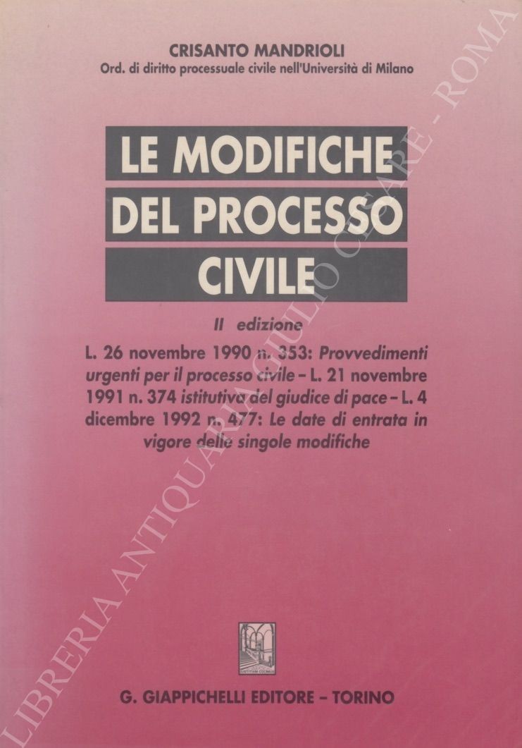 Le modifiche del processo civile
