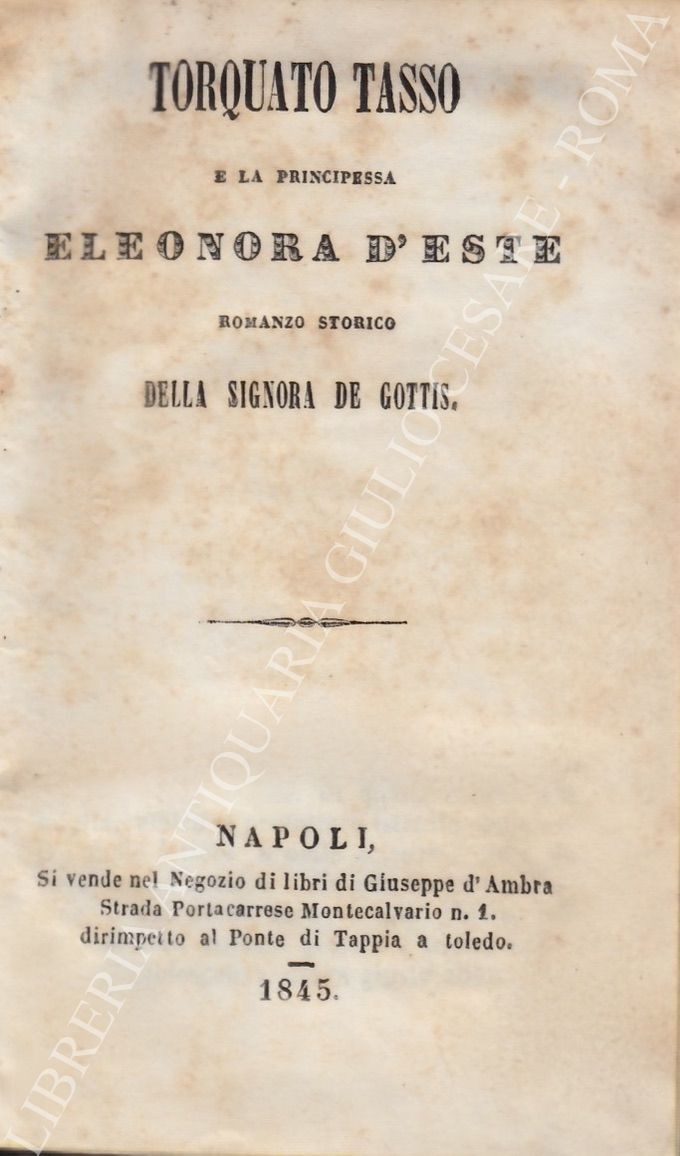 Torquato Tasso e la principessa Eleonora d'Este