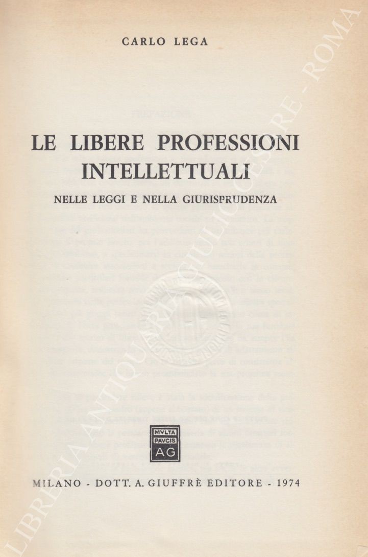 Le libere professioni intellettuali