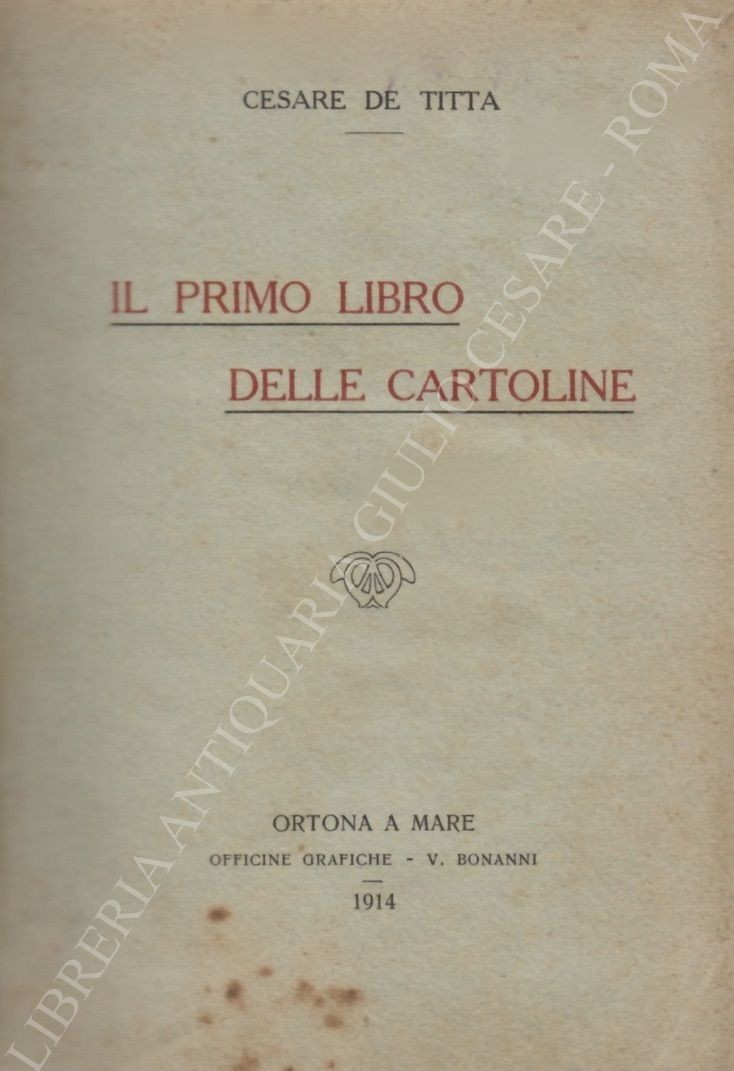 Il primo libro delle cartoline