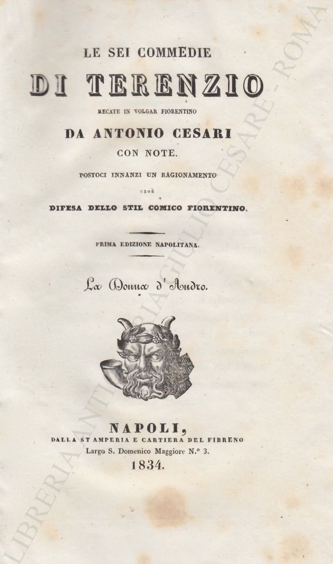 Le sei commedie di Terenzio