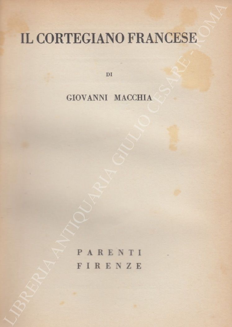 Il cortegiano francese