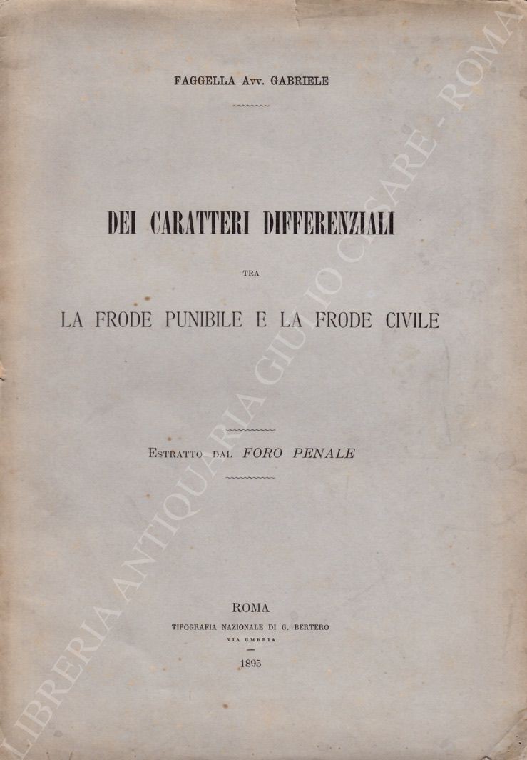 Dei caratteri differenziali 