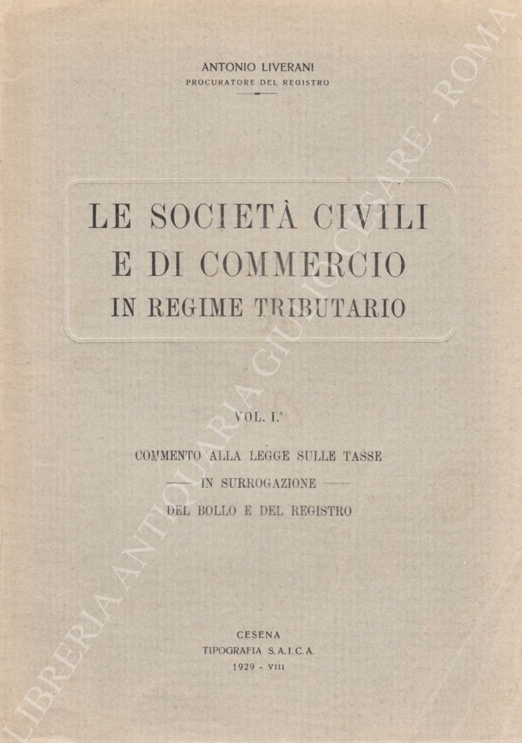 Le società civili e di commercio