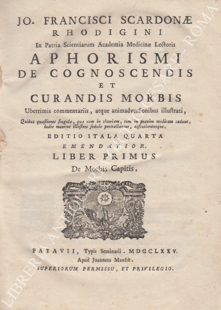 Aphorismi de cognoscendis et curandis morbis