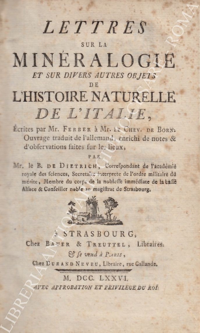 Lettres sur la mineralogie de l'Italie