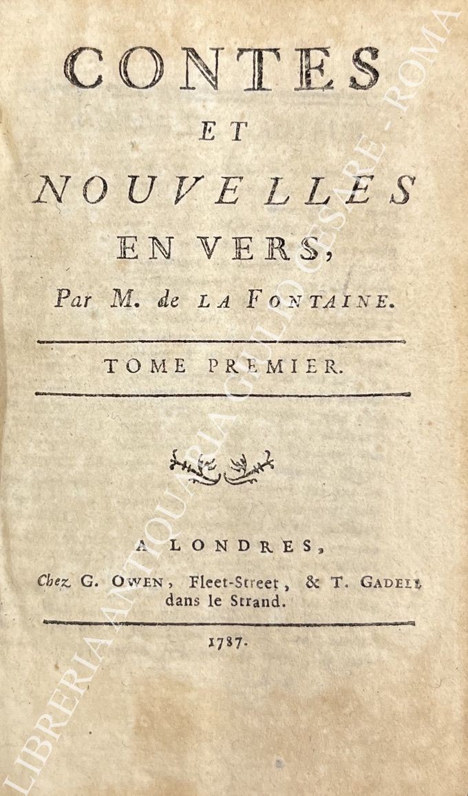 Contes et nouvelles en vers