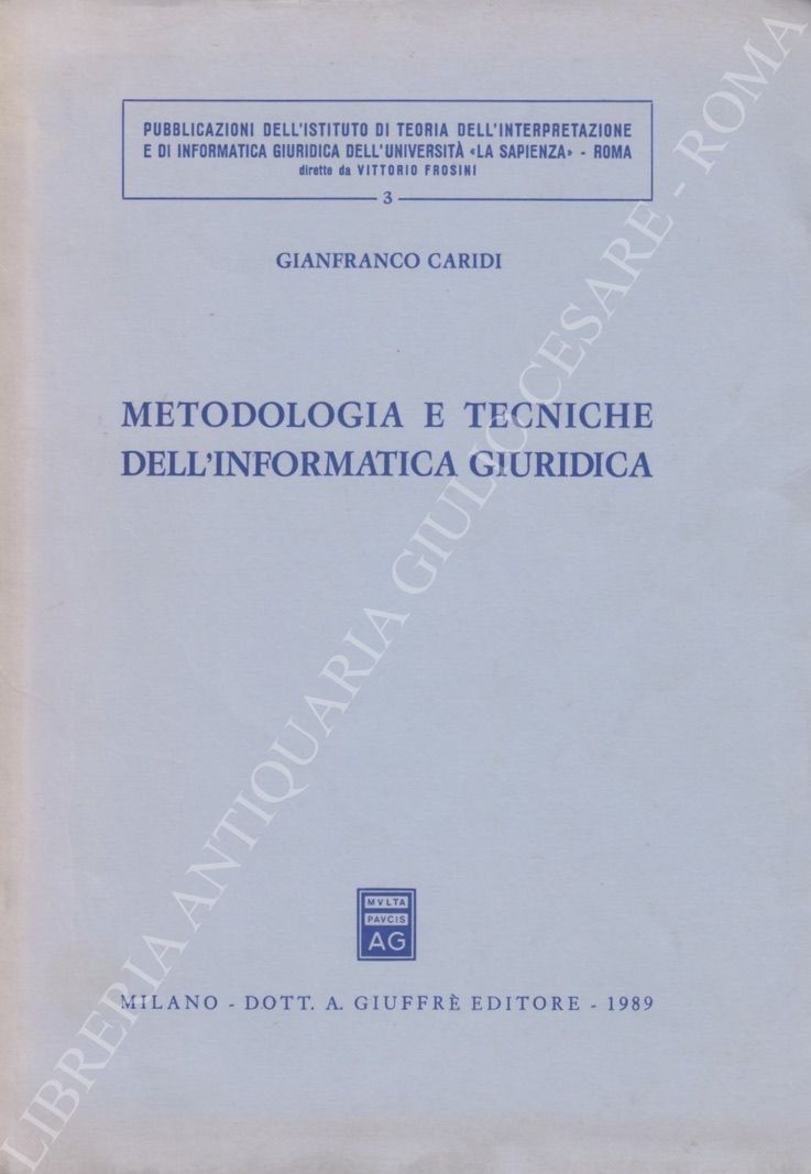 Metodologia e tecniche dell'informazione giuridica