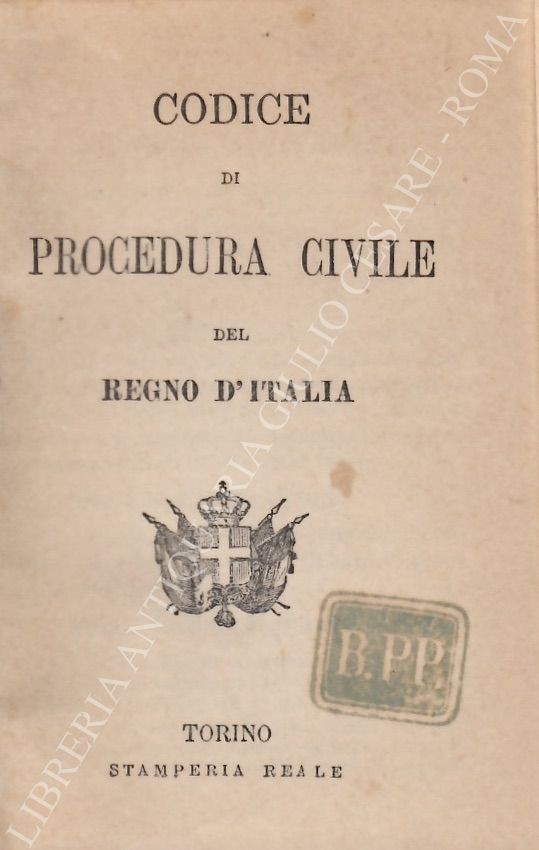 Codice di procedura civile del Regno d'Italia