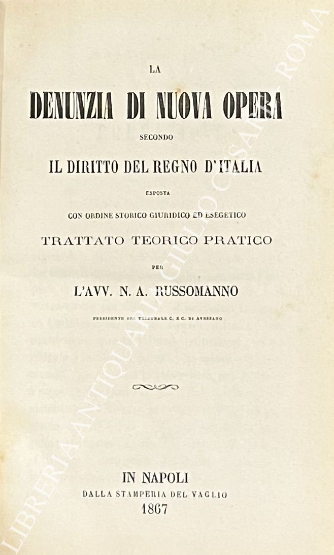 La denunzia di nuova opera
