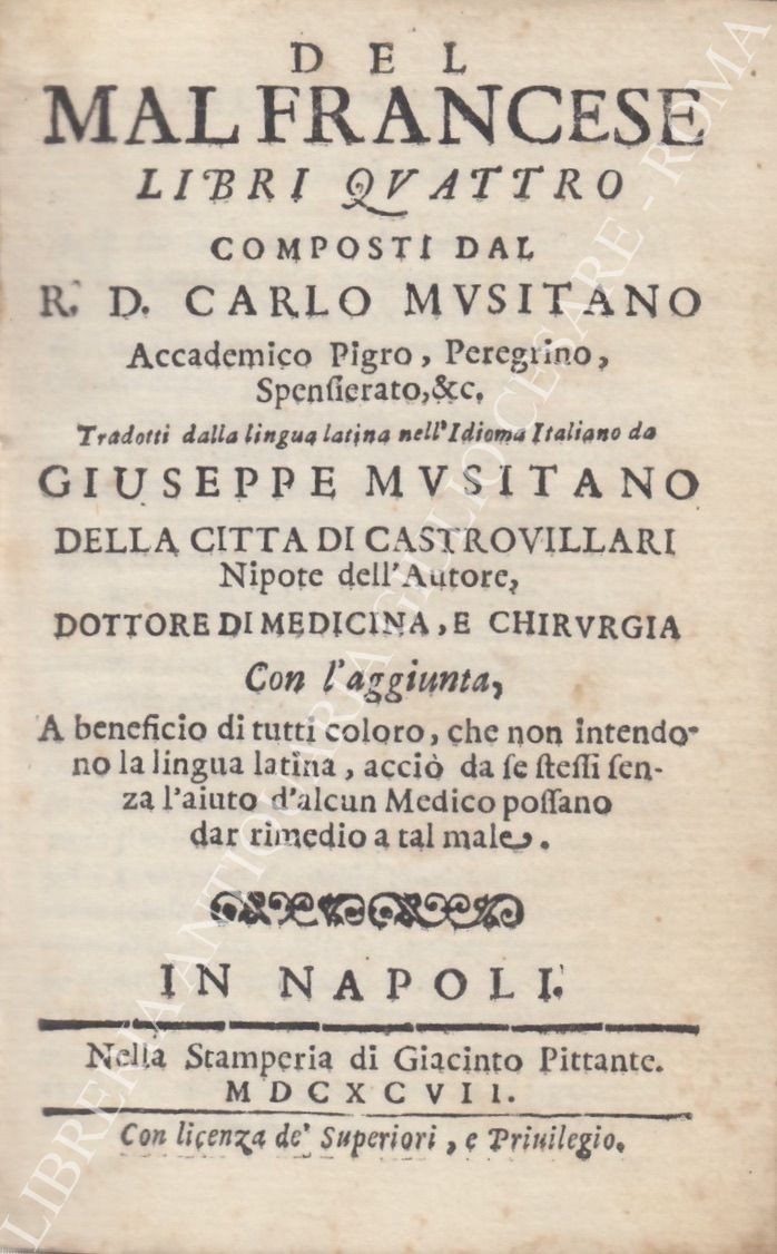 Del mal francese Libri Quattro