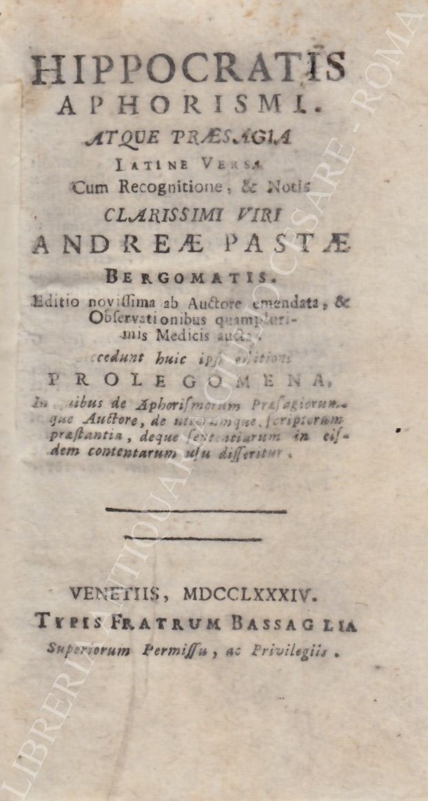 Hippocratis aphorismi