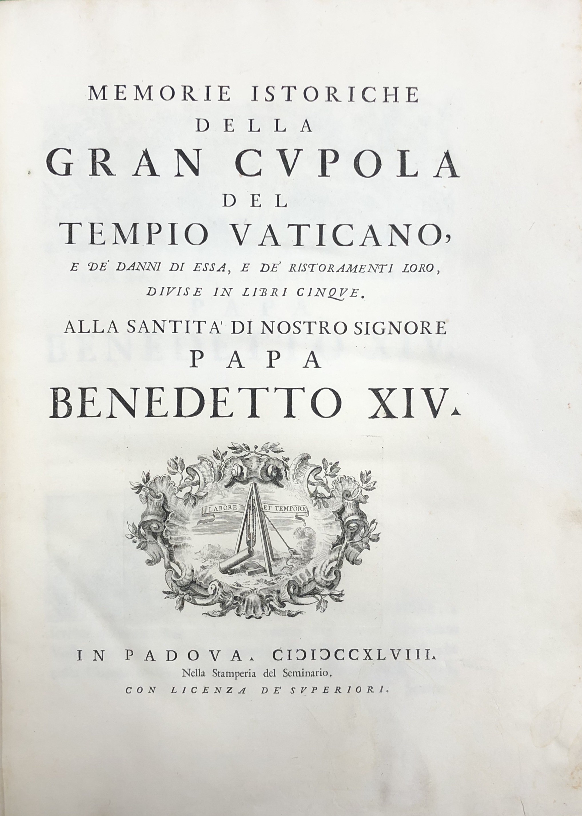 Memorie Istoriche della Gran Cupola