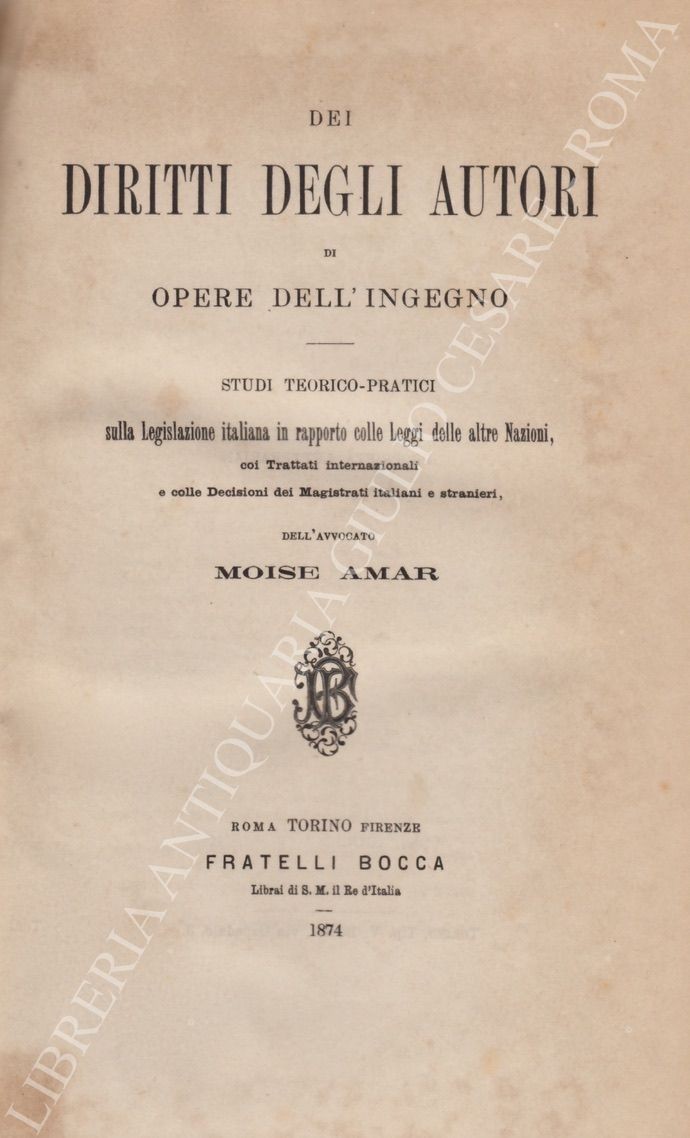 Dei diritti degli autori di opere dell'ingegno