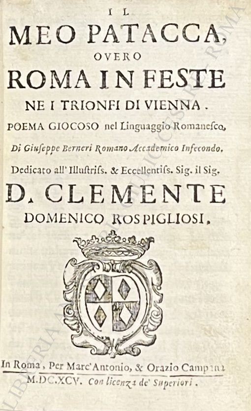 Il Meo Patacca overo Roma in feste