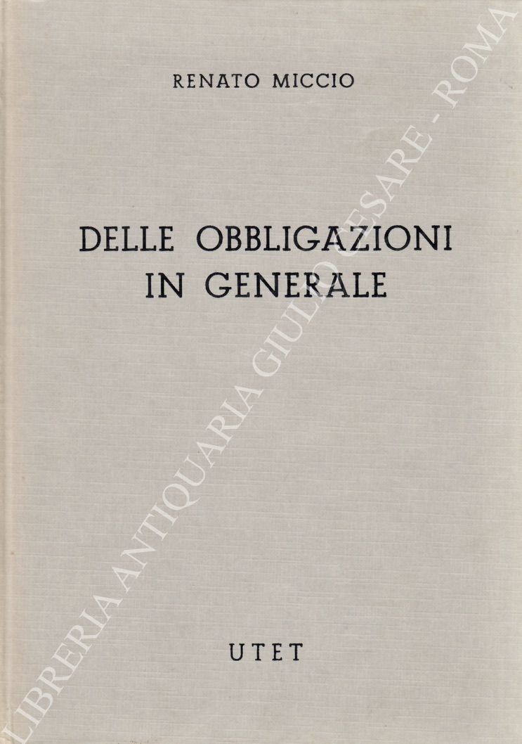 Delle obbligazioni in generale